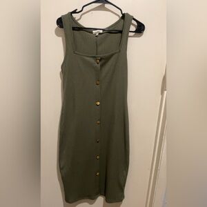 Olive green dress